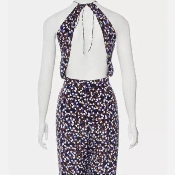 DIANE VON FURSTENBERG SILK JUMPSUIT New Condition - Picture 9 of 14